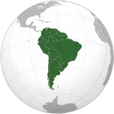 Mapa de Sudamérica