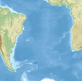 Isla Thule o Morrell ubicada en Océano Atlántico Sur