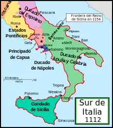 Ubicación de Sicilia