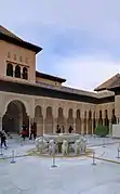 Patio de los Leones (Cour des lions o Court of the Lions).