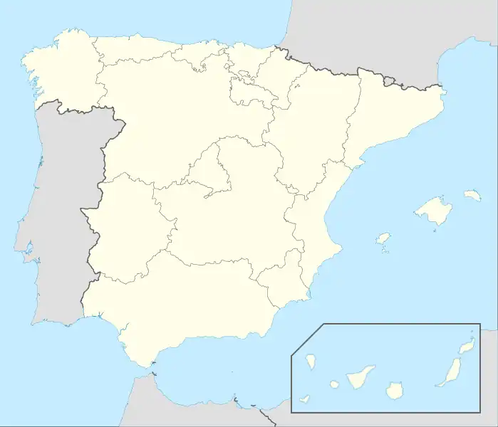 Primera División de España 1970-71 está ubicado en España