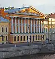 Mansión de Nikolái Rumiántsev en el Malecón Inglés, San Petersburgo.