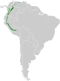 Distribución geográfica del hemispingo oleaginoso.