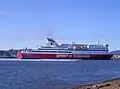 El Spirit of Tasmania III en el río Mersey.