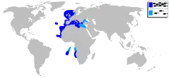 Distribución de la chopa