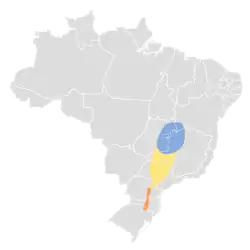 Distribución geográfica del semillero arriero.