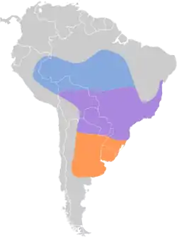 Distribución geográfica del semillero corbatita.