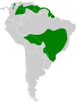 Distribución geográfica del semillero plomizo.