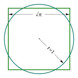 Three shapes on a square grid