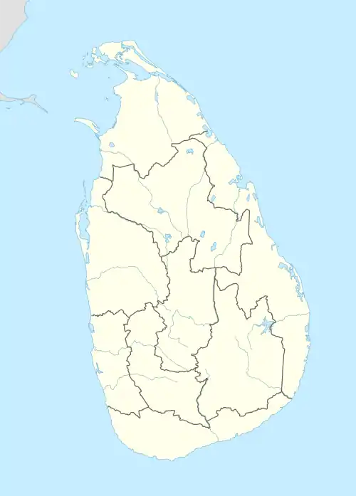 Hambantota ubicada en Sri Lanka