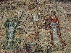 Mosaico contemporáneo en una iglesia estadounidense.