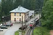 La Estación de tren de Winterbach a 719 metros sobre el nivel del mar