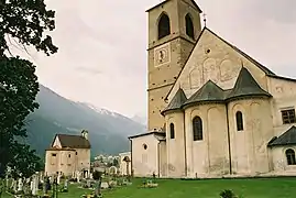 Ábside de la abacial de San Juan en Müstair, lo poco que queda sin reformar