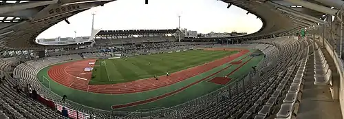 Foto panorámica del estadio de Paris FC