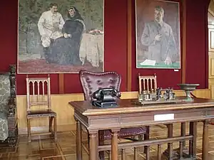 Escritorio de Josif Stalin en el museo de Stalin en Gori (Georgia).