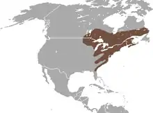 Distribución geográfica de C. cristata