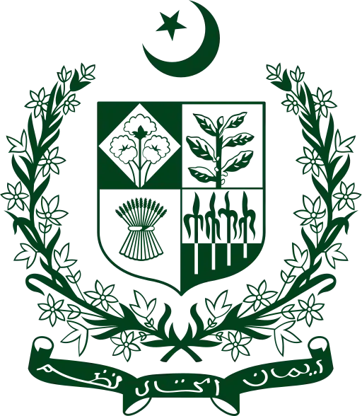 Escudo de Pakistán Occidental usado desde el 14 de Agosto de 1947 hasta 1971