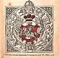 Pahonia de Estatutos de Lituania. Edición 1614
