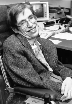 El cosmólogo y divulgador científico Stephen Hawking, elegido miembro en 1974