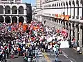 Vista de los portales de la plaza de armas