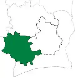 Ubicación de Oeste