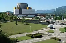 Paisaje industrial de Francia (instalación nuclear de Creys-Malville).