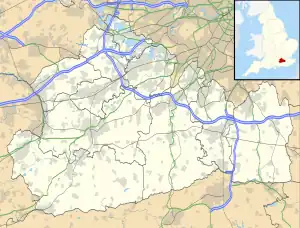 Camberley ubicada en Surrey