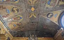 Ceiling detail at the Surrogate's Courthouse entrance vestibule on Chambers Street