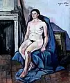 Mujer desnuda con chal azul (1930). Museo de Unterlinden (Colmar, Francia).