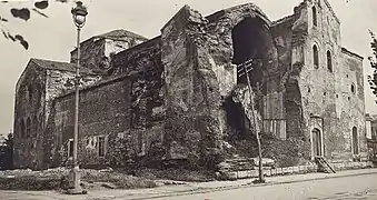 Vista de la iglesia alrededor de 1915.