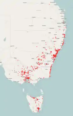 Distribución del perico migrador.