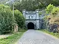 Entrada al túnel de Somport desde Canfranc (España)