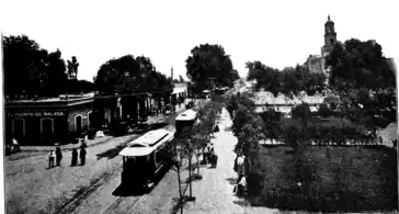 La Iglesia de La Candelaria y la alameda de Tacubaya, 1903