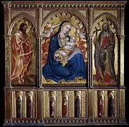 Taddeo di Bartolo, Retablo de la Virgen con san Andrés y san Juan Bautista