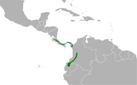 Distribución geográfica de la tangara florida.