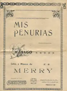 Portada de la partitura