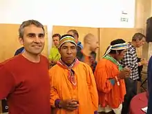 Fotografía de los indios Tarahumaras en la segunda etapa de 2014 de la desaparecida carrera por etapas Quixote Legend en la Sierra de Segura.