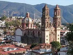 Iglesia de Santa Prisca en Taxco, churrigueresco mexicano