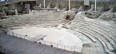 Teatro romano de Caesaraugusta. Siglo I d. de J. C.