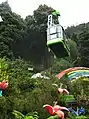 Teleférico en recorrido decorado navideño de 2015.