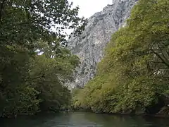 Río Peneo a su paso por el valle del Tempe