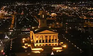 Vista nocturna del Capitolio