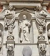 Términos alados en la puerta de Saint-Pierre des Chartreux (iglesia de los Cartujos).