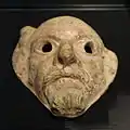 Máscara de terracota en el Museo británico