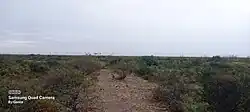 Últimos tramos visibles del terraplén cerca de la estación Vintter.