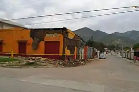 Efectos del terremoto en Illapel.