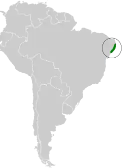 Distribución geográfica del zafiro colilargo.