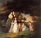 El artista y su familia, 1795. Pennsylvania Academy of the Fine Arts