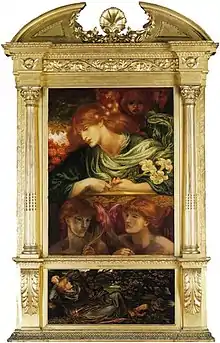 La doncella bienaventurada, por Rossetti (1879)