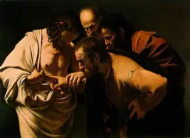 Caravaggio - La incredulidad de Santo Tomás